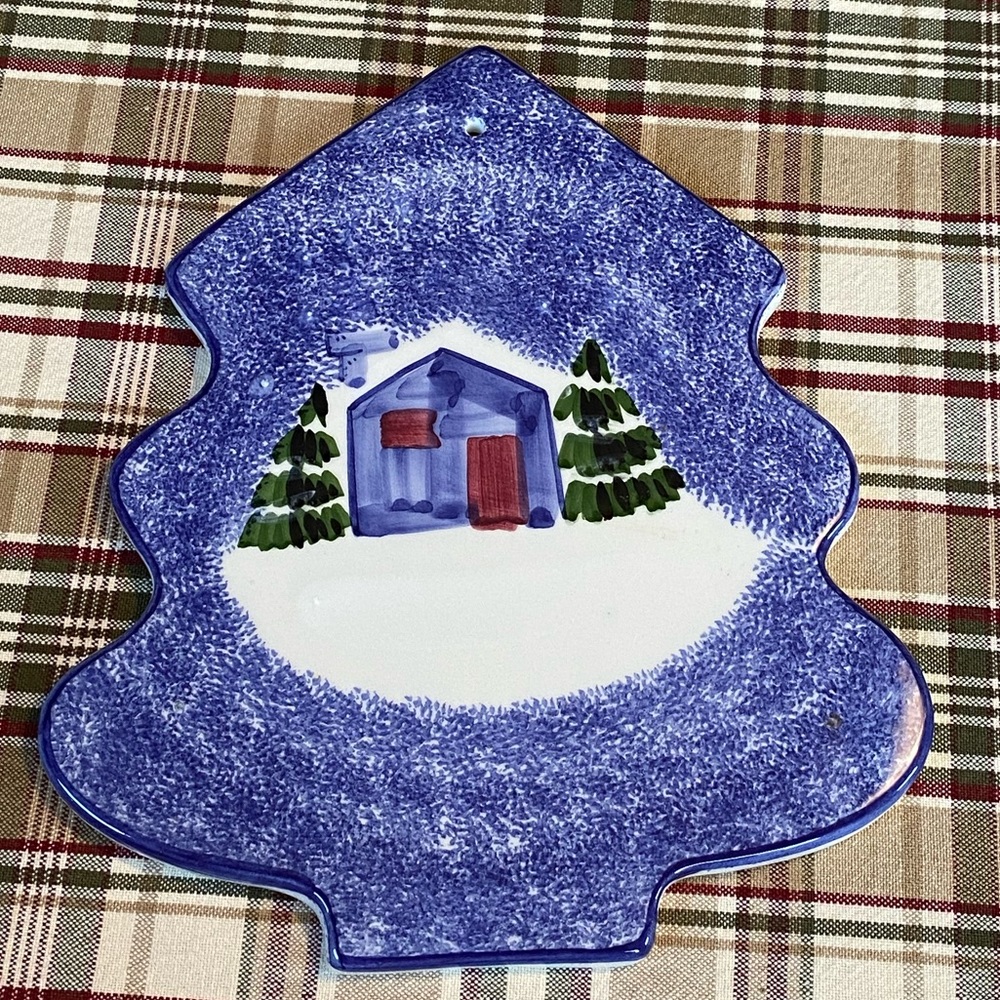 Marketplace Welcome Home 1995 Christmas Hot Plate - Made In Italy